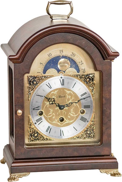 Hermle23054-030340  Tischuhr Nussbaum 4/4 Westminster
