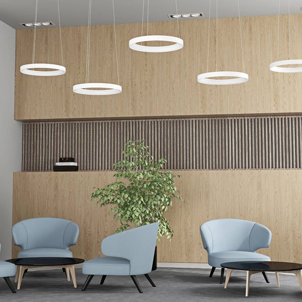 Arcchio LED Vivy (Modern) in Weiß aus Metall (1 flammig, ) Küchenleuchte