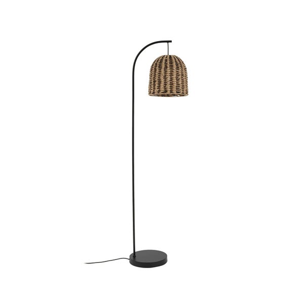 Schwarze Wandleuchte mit Bewegungsmelder und Magnethalterung