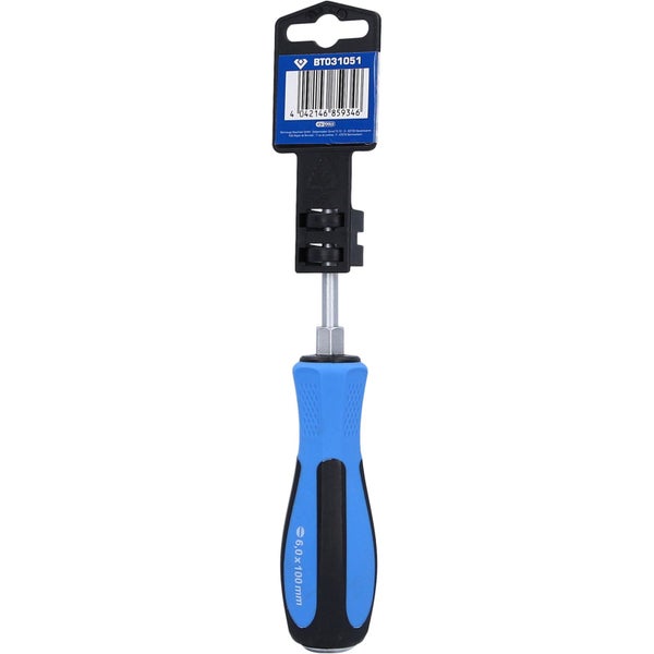 BRILLIANT TOOLS Schraubendreher Schlitz mit Schlagkappe 6,0 x 100 mm - BT031051