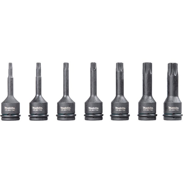 Makita Bit-Set mit Torx Profil, bestehend aus sieben Teilen