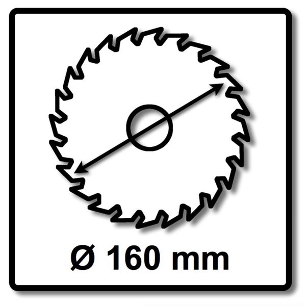 Kreissägeblatt Durchmesser 160 mm