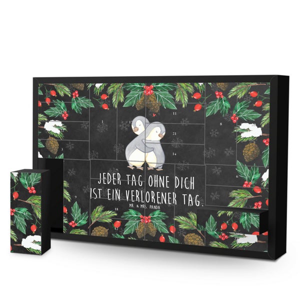 Mr. & Mrs. Panda Befüllbarer Adventskalender Pinguine Kuscheln - Schwarz