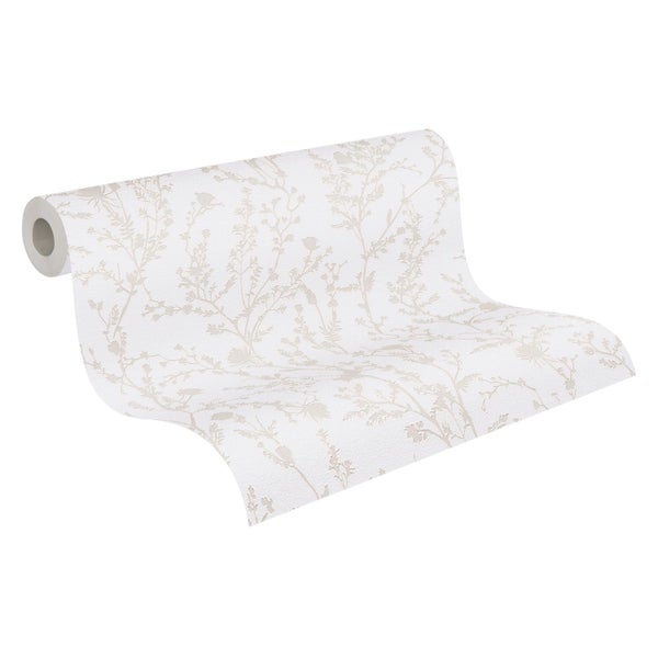 Tapetenrolle mit floralem Muster