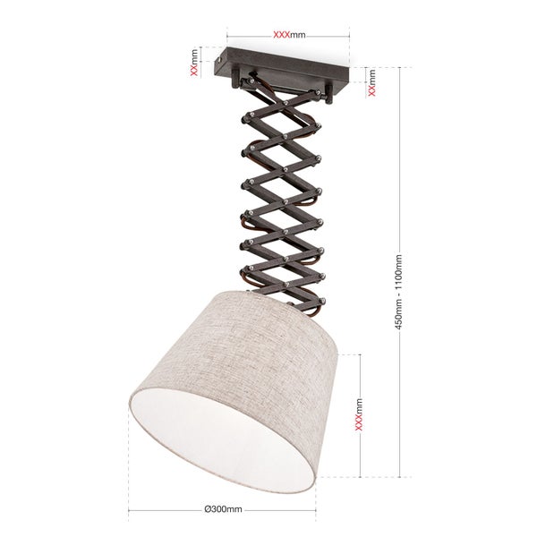 Boho Hängeleuchte Factory 30 cm Antik 1 x E27