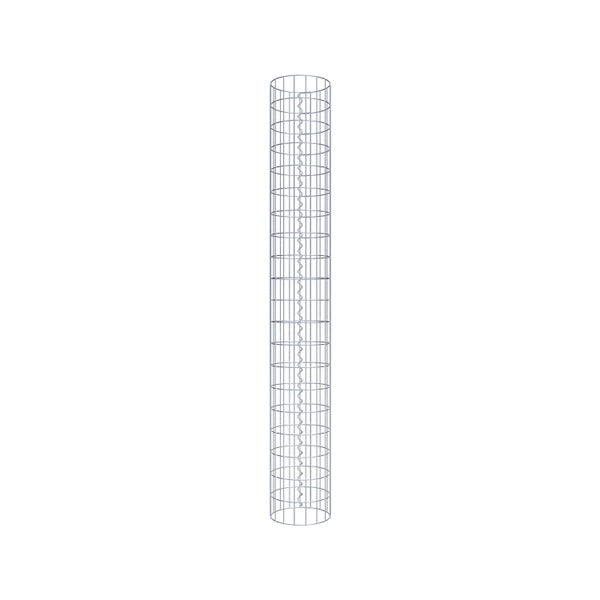 Gabionensäule Durchmesser 27 cm, MW 5 x 10 cm rund - Höhe: 2,00 m