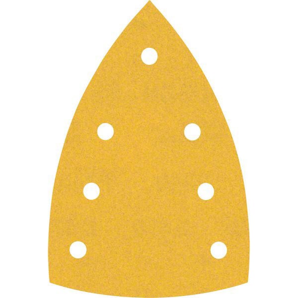 Dreieckiges Schleifpapier mit Löchern