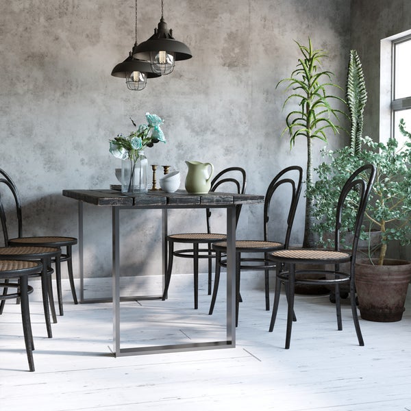 HOMCOM Tischbeine, 2er-Set Tischkufen, Möbelfüße aus Vierkantprofilen, 60 x 72 cm Tischgestell für Couchtisch, Esstisch, Stahl, Schwarz