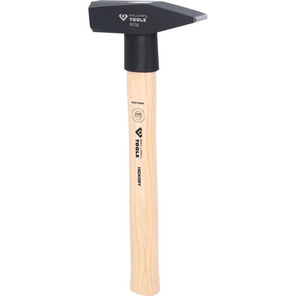 Brilliant Tools Hammer mit Hickory Stiel, 800 Gramm