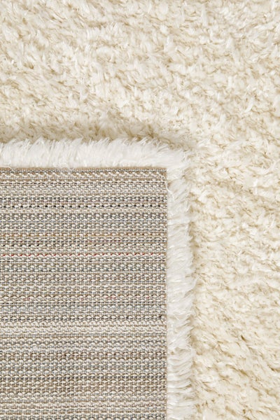 Teppich Creme Weiß Hochflor sehr kuschelig & flauschig Parma Homie Living 200x200 cm