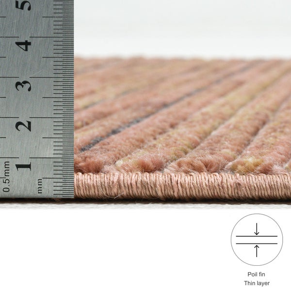 Gewebter Teppich in Kort-Optik Corduletta Rust 80x150 cm