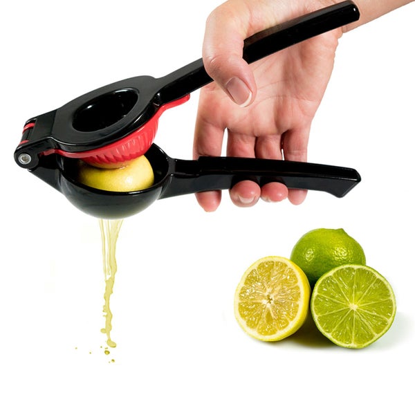 Zitronenpresse, Zitruspresse, Limettenpresse - SQUEEZY, (Black Edition) - Manuelle aus Aluminiumguss
