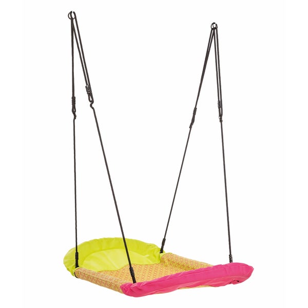 WICKEY Nestschaukel Grandoh 170X70 cm Kinder Spielturm Schaukel Zubehör- pink
