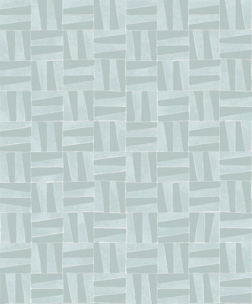 Masureel Tapete Fliesenmuster Blau - 53 cm x 10.05 m - 631068