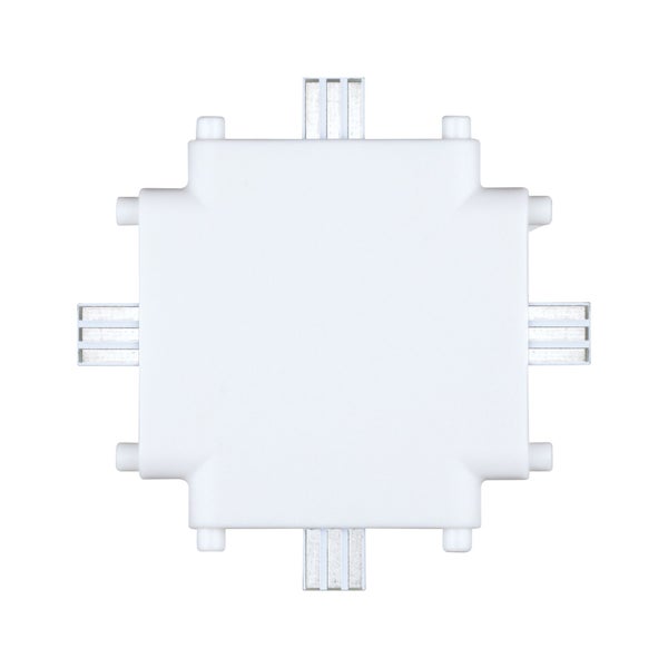 Clever Connect Verbinder Border X-Verbinder 50x50mm Weiß matt