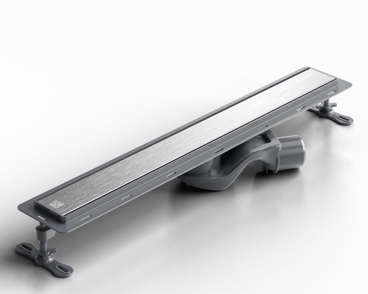 Edelstahl Duschrinne mit Ablauf