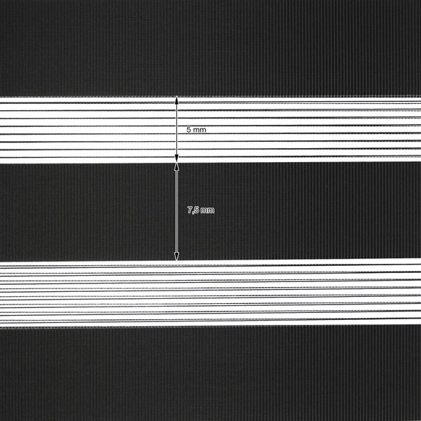 ECD Germany Doppelrollo Klemmfix ohne Bohren 55 x 150 cm Schwarz, lichtdurchlässig und verdunkelnd, Duo Rollo für Fenster & Türen, Fensterrollo Seitenzugrollo Klemmrollo Sonnenschutzrollo Zebrarollo