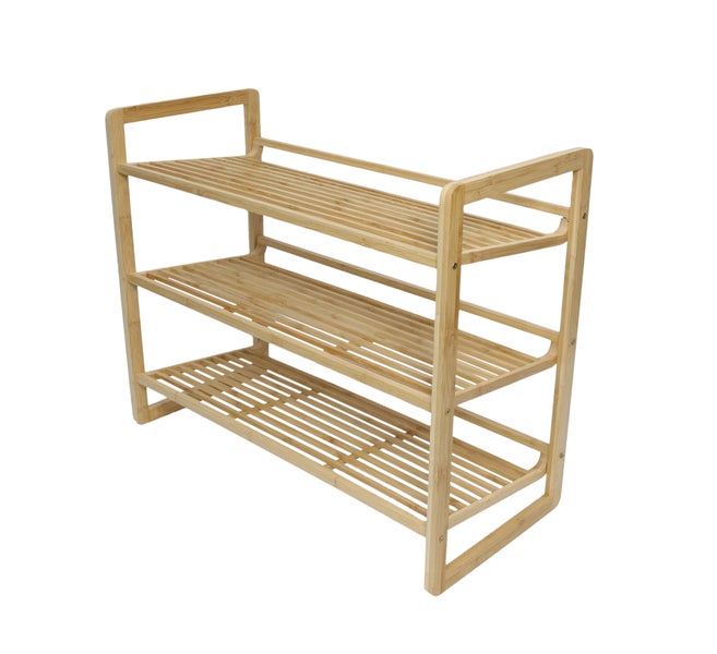 FRANK FLECHTWAREN | Schuhregal Bambus, 66 x 30 x 54 cm, BAMBUS