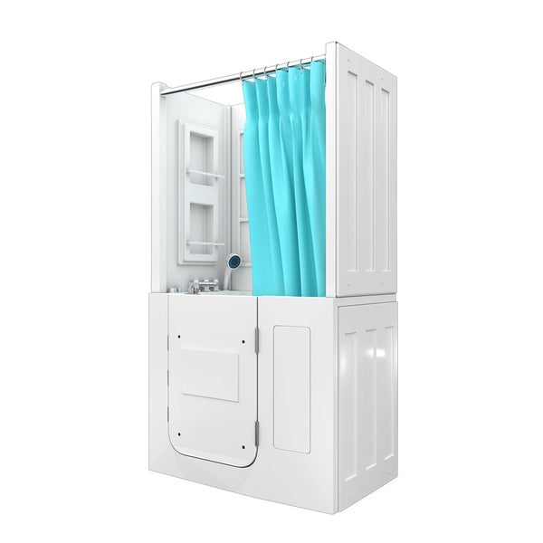 Seniorendusche Wanne Whirlpool S08D-WP-TH-A-R 68x110x205cm