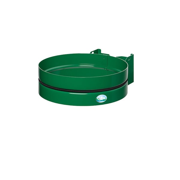 VAR Wand-Müllsackhalter aus Metall mit Klemmring, rund.