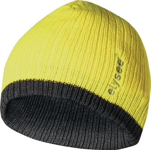 Gestrickte Arbeitsmütze mit Markennamen