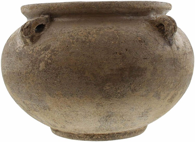 Dekoleidenschaft Pflanztopf Rustik aus Terracotta, Ø 26 cm, braun, Blumentopf, Übertopf, Pflanzgefäß, Gartendeko für Draußen