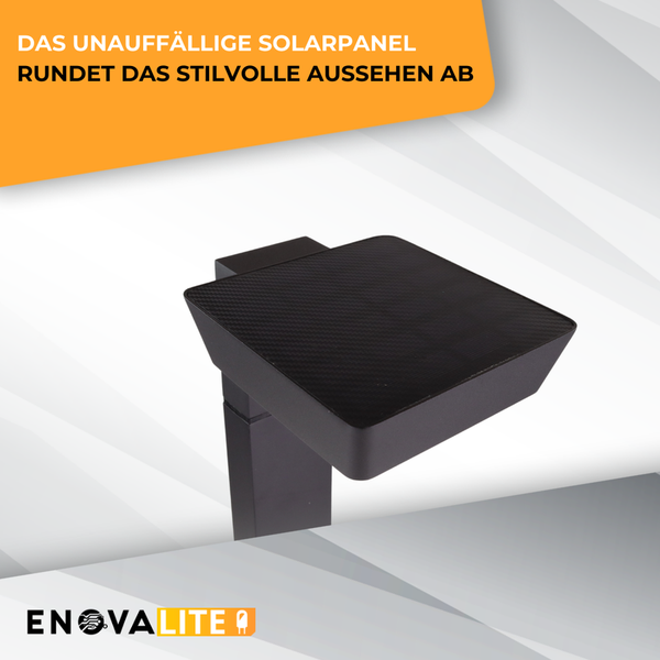 EnovaLite Logo und Solarleuchte