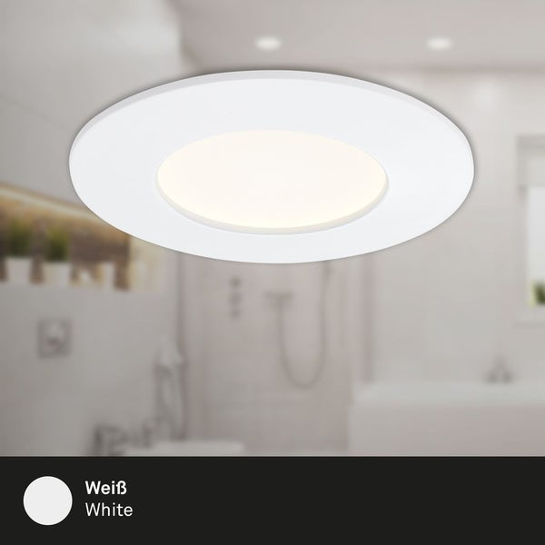 LED Einbauleuchte, Ø 8,5 cm, 6 W, Weiß, Briloner Leuchten