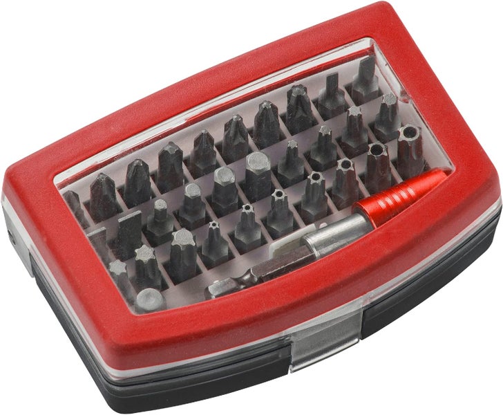 kwb Bit-Set Bitbox mit Bithalter  32-teilig inkl. 44652 Zoll Sechskant-Schaft nach ISO 1173 und C 44626 Form