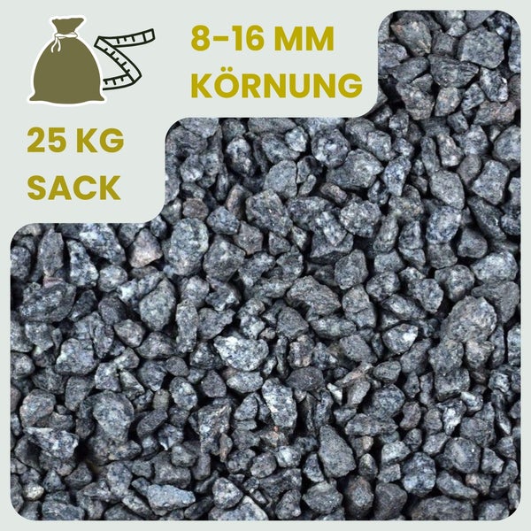 Grauwacke Körnung 8-16 mm im 25 Kilogramm Sack
