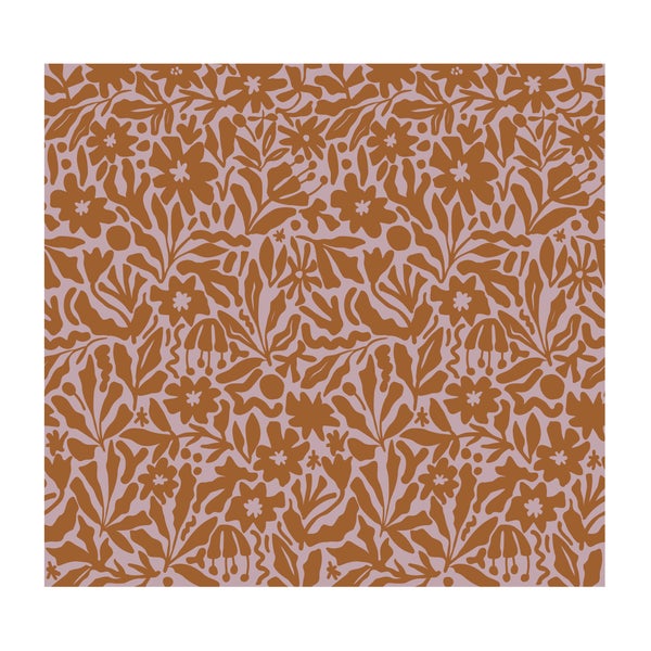 Florales Muster mit Blättern und Blüten