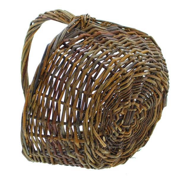 FRANK FLECHTWAREN | Bügelkorb Natur, klein, WEIDE, 31 x 21 x 16 cm, GH 27 cm