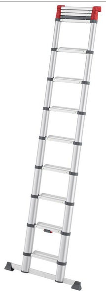 Teleskopleiter aus Aluminium mit sieben Sprossen