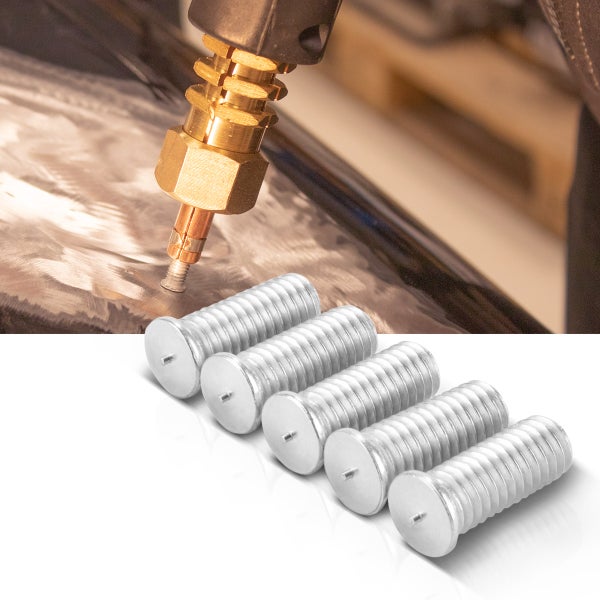 STAHLWERK 2 x Alu Schweißbolzen M6 100er Set Smart Repair Ausbeulspotter Zubehör