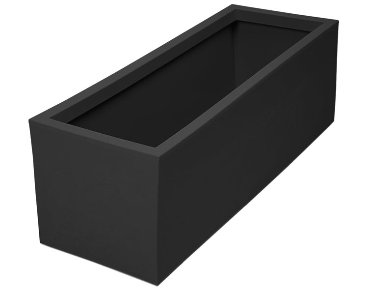Ondis24 Pflanzkübel Basalt 57 L Blumentopf einwandig anthrazit, Pflanzgefäß