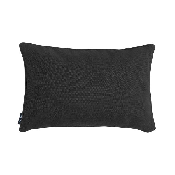 Dekokissen Schwarz Canvas Eco+ - Ca. 30x50 cm - 4er-Set
