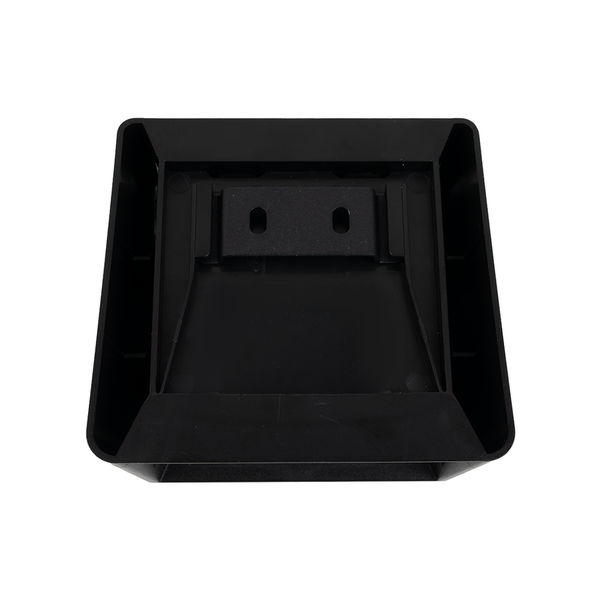 Schwarze Pfostenabdeckung für den Aussenbereich