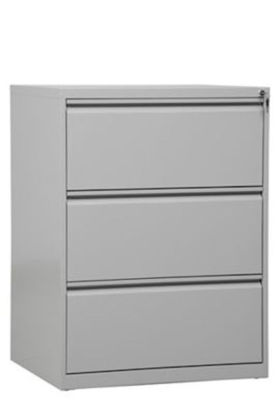 PROREGAL Hängeregistraturschrank 3 Schubladen Mare HxBxT 101 x 76 x 62 cm Grau