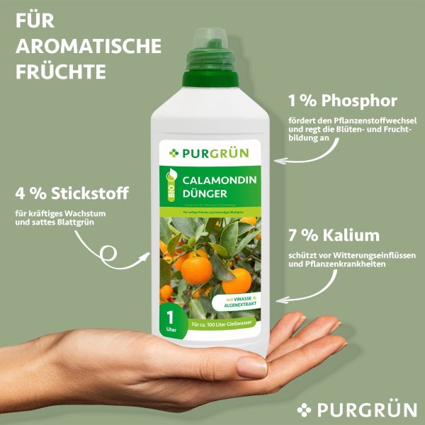 Purgrün Bio-Calamondin-Dünger 1 Liter