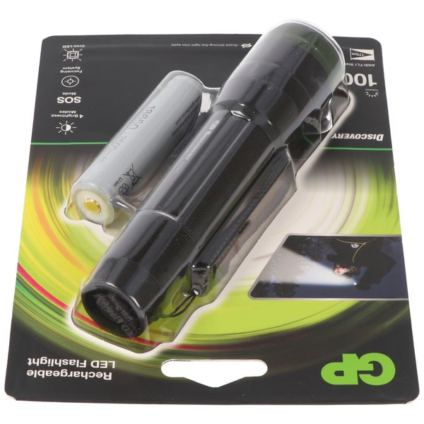 Taschenlampe CR42 1000lumen inklusive 18650 3,7V Li-Ion Akku