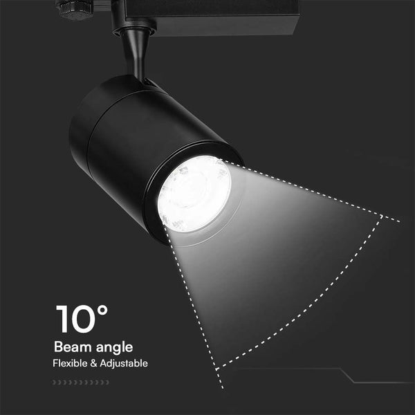 Verstellbarer LED-Strahler mit 10 Grad Abstrahlwinkel