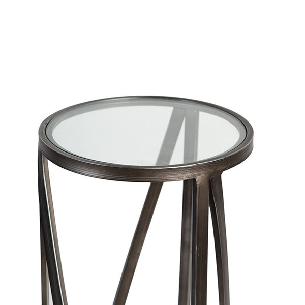 Schwarze Wandleuchte mit transparentem Glasschirm