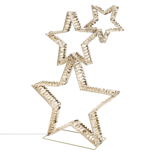 Dekorative Sternleuchte mit zwei Sternen