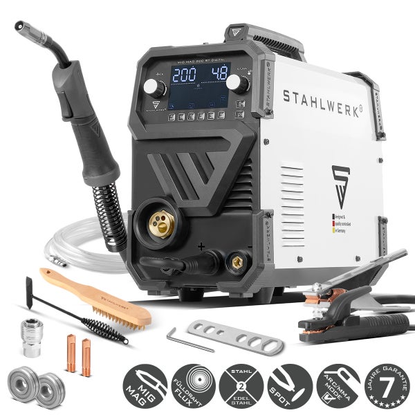 STAHLWERK MIG MAG 200 ST DIGITAL Schweißgerät mit Zubehör