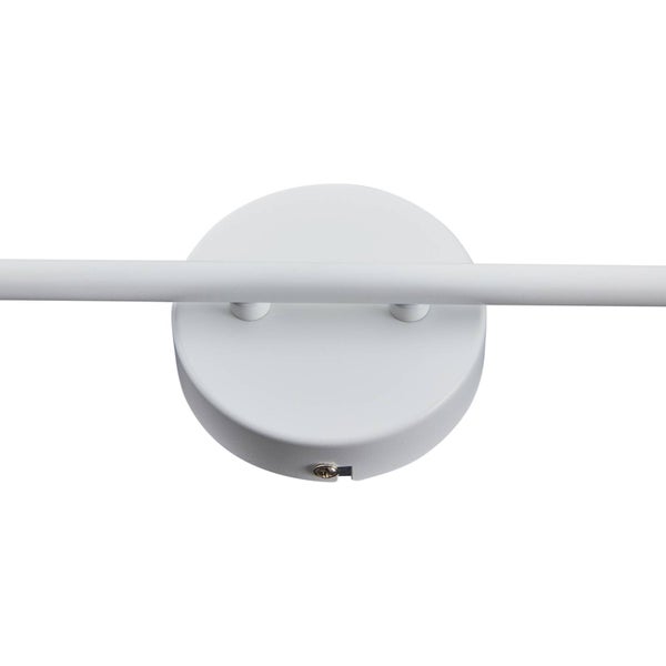 Detailansicht einer weißen Wandleuchte