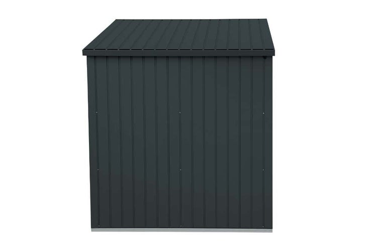 DURAMAX Metall-Gerätehaus 2x2m Gerätehaus aus Metall in Grau, Geräteschrank mit 0,5 mm Wandstärke Gartenhaus