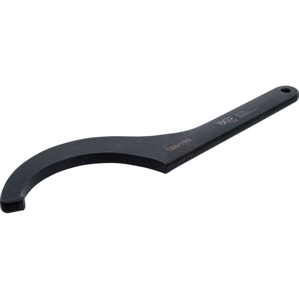 Schwarzer Hakenschlüssel von BGS technic für Durchmesser 180 bis 195 Millimeter.