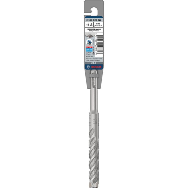 Bosch Pro SDS plus-5X Hammerbohrer, 15 Millimeter Durchmesser