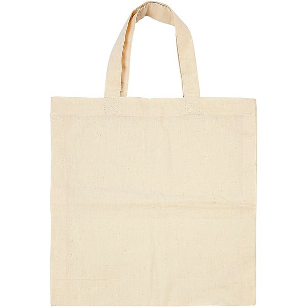 Creativ Company  Tragetasche, Größe 27,5x30 cm, 135 g, Hellnatur, 5 Stk