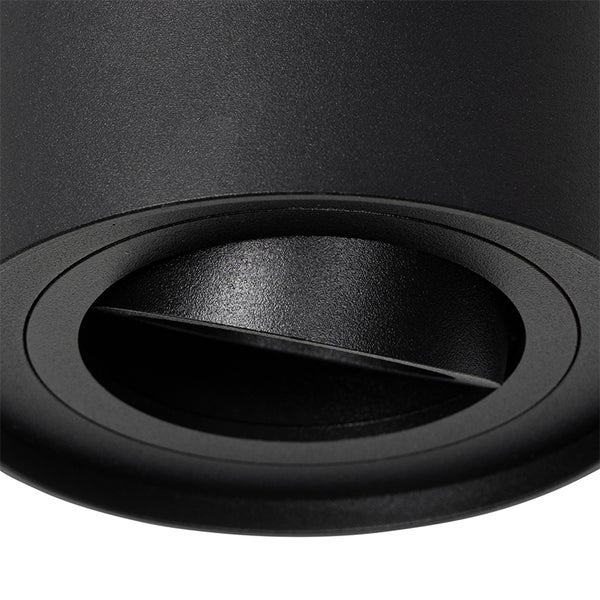 Schwarze Deckeneinbauleuchte